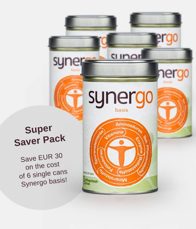Synergo basis - nutrient mix: metabolism formula, save EUR 30 with 6 cans