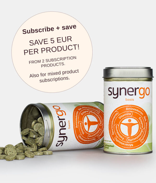 Synergo basis - nutrient mix: metabolism formula, subscribe and save EUR 5 per can